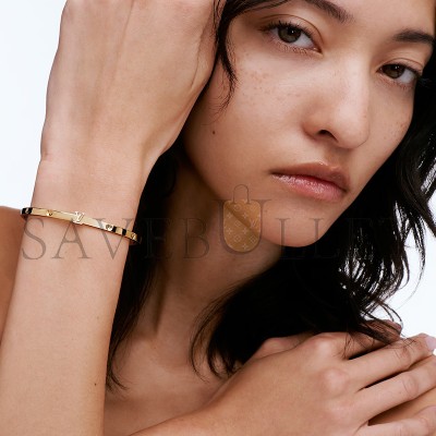 LOUIS VUITTON EMPREINTE SMALL BANGLE, YELLOW GOLD Q05319 LOUIS VUITTON EMPREINTE SMALL BANGLE, YELLOW GOLD Q05319